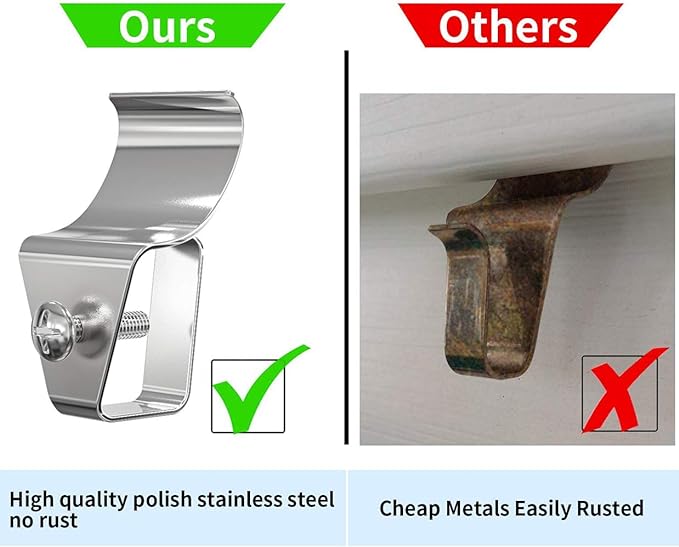 Hibezos 12 Pack Vinyl Siding Clip Hooks - Image 5