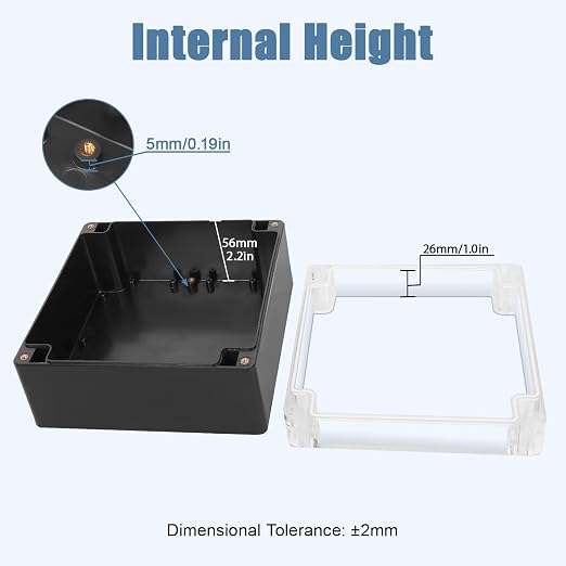 LeMotech Electrical Box Clear Cover Project Box IP65 Waterproof Junction Box - Image 3