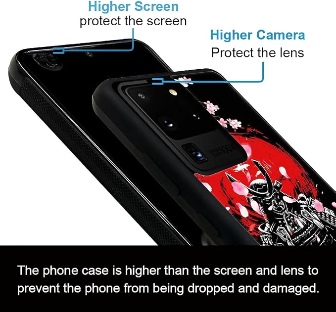 for Samsung Galaxy S20 Ultra Case, Sakura Japanese Samurai Pattern Graphic - Image 5