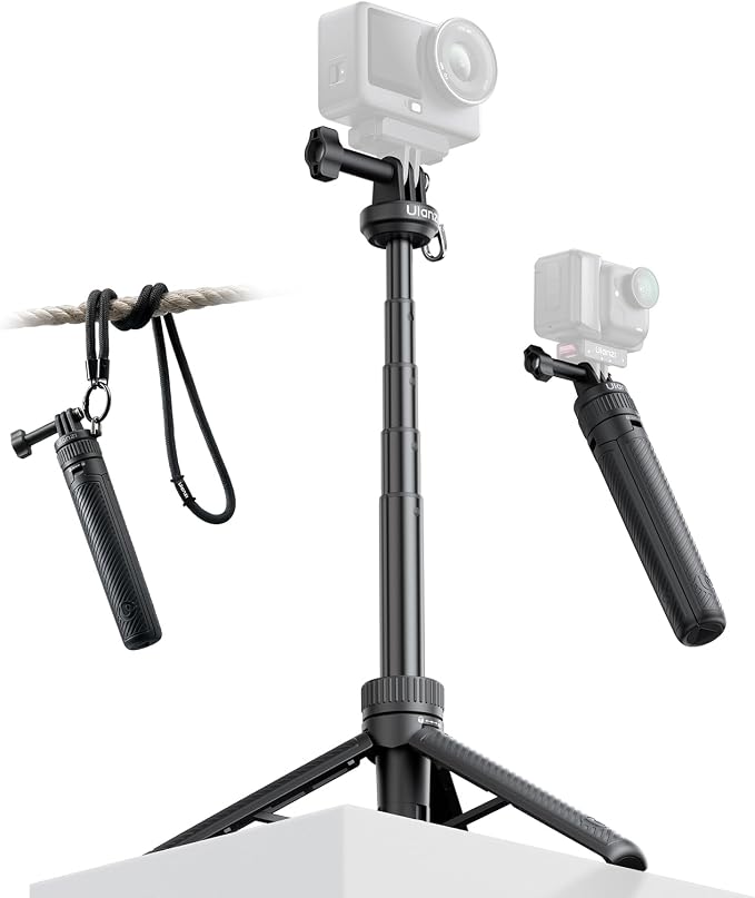 23.62" Action Camera Selfie Stick Tripod Stand w Neck Lanyard, ULANZI MT92 by ulanzi