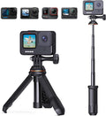 K&F CONCEPT 33.5cm/13.2" Selfie Stick Tripod, Portable Vlog Handle Grip Action by KFCONCEPT