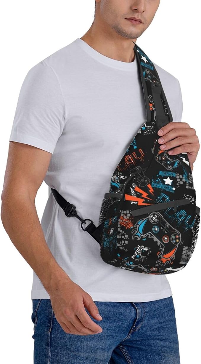 Sling Backpack For Men Hiking Daypack Crossbody Shoulder Bag Travel Chest Pack - Image 3
