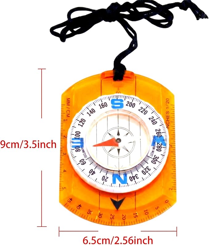 50 Pack Orienteering Compass Bulk Advanced Baseplate Compass Hiking Survival - Image 2