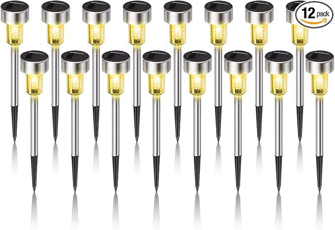 Dream Master Solar Lights Outdoor Waterproof, Stainless Steel LED Landscape by DreamMasterMakeLifeMoreConvenient