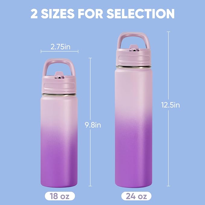 Fijinhom 18oz Insulated Stainless Steel Water Bottle - Image 2