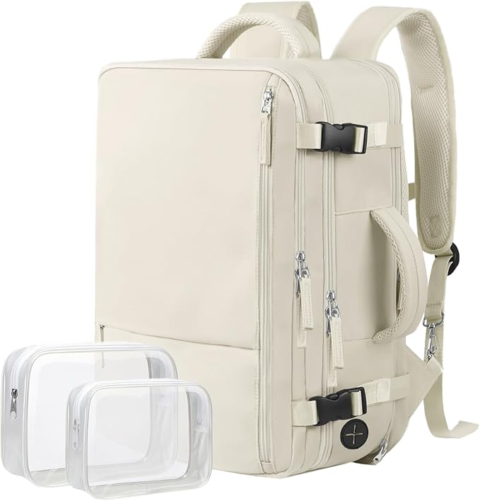 Hanples Travel Backpack for Women Men Large Carry On Person Item Flight by Hanples