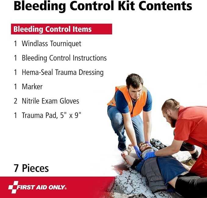 First Aid Only 91512 Critical Essentials Bleeding Control Kit - Image 3