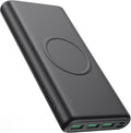Wireless Portable Charger Power Bank, 33800mAh 15W Fast Wireless Charging 25W by HETP
