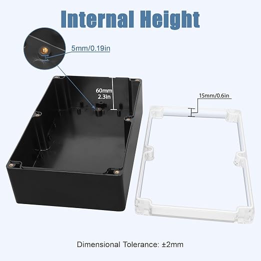 LeMotech Electrical Box Clear Cover Project Box IP65 Waterproof Junction Box - Image 3