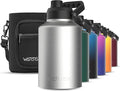 WATERSY 1 Gallon Water Bottle Insulated, BPA Free&Leak Proof, 128oz Stainless by Watersy