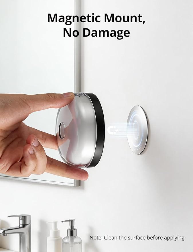 Combuh Rechargeable RGB Ambient Shower Light Waterproof Inside, 15 Color - Image 5