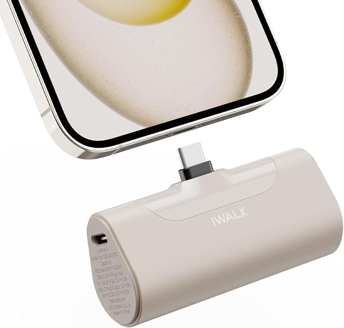 iWALK Portable Charger for iPhone 17/16/15 USB-C Small Power Bank 20W 4 by iWALK