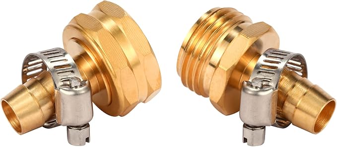 Brass Garden Hose Connector Repair Mender Kit - Image 4