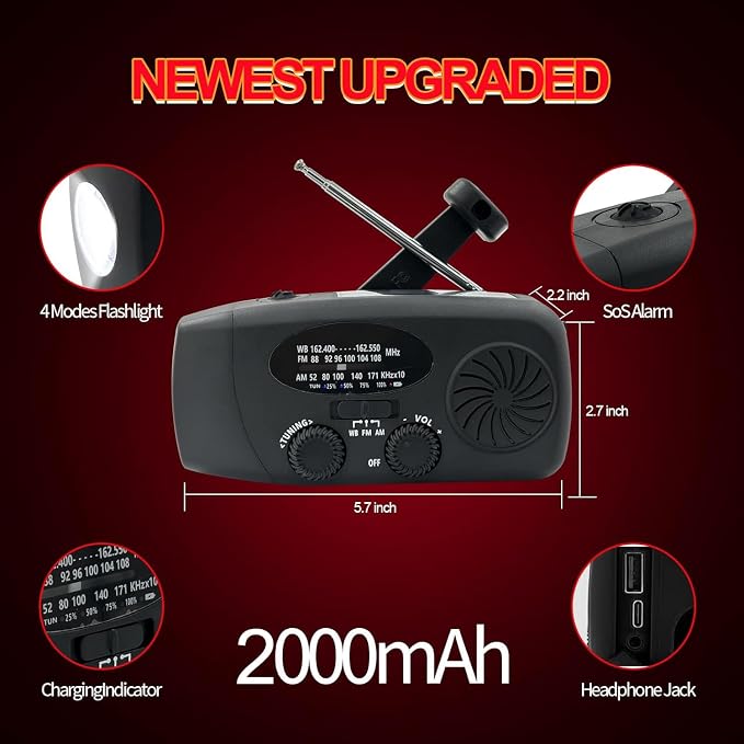 Emergency Hand Crank Radio - Image 3