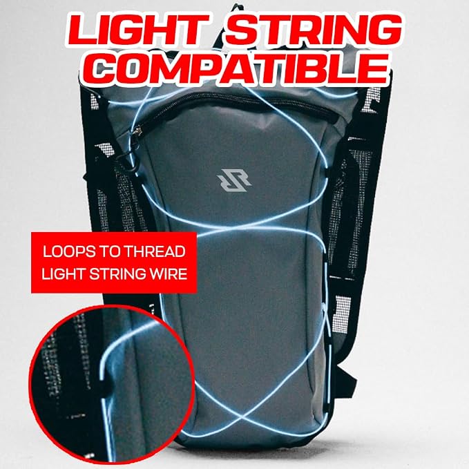 Festival Approved Hydration Backpack Rave | Anti-Theft Chest Pockets, 2L - Image 5
