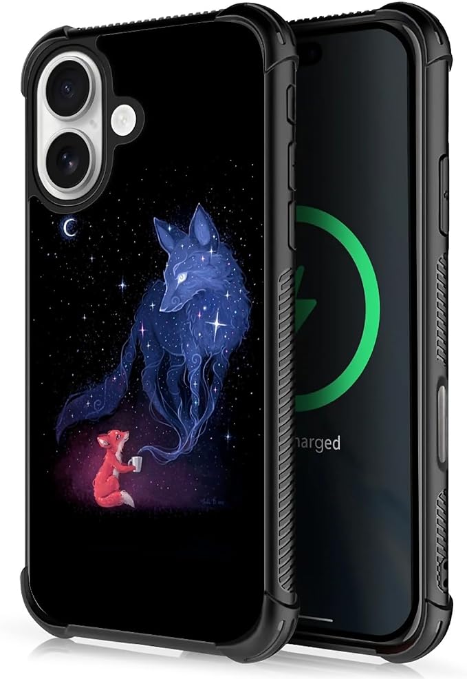 for iPhone 17 Case, for MagSafe Graphic Design for Girl Boy Soft Silicone Hard by FKBRCL4U