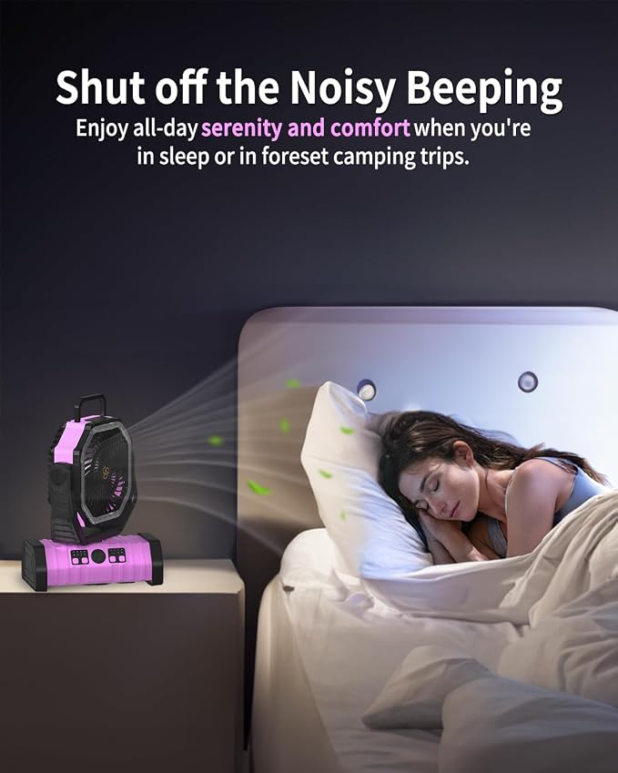ADUST Camping Battery Operated Powered Fan - Image 2