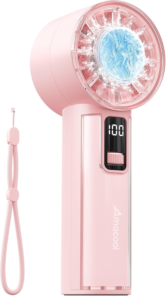 AMACOOL Handheld Fan with Ice Cooler, Mothers Day Gifts by AMACOOL