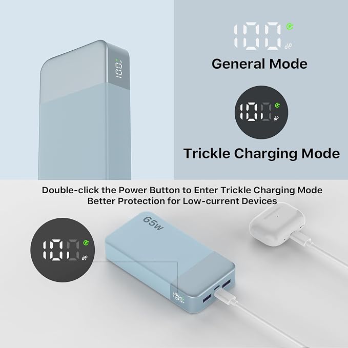 NOBIS Portable Charger, 20000mAh 65W Power Bank - Image 5