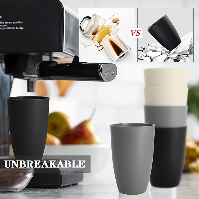 Homienly Premium Wheat Straw Cups, 20oz Lightweight and Unbreakable Drinking - Image 5