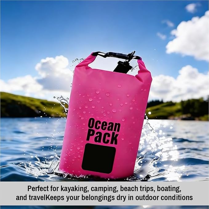 Waterproof Dry Bag Backpack Set of 3 – PVC Roll Top Waterproof Bags - Image 4