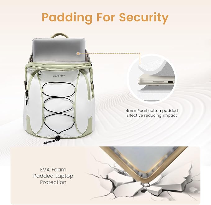 LOVEVOOK Mens Backpack with Giant Tumbler Holder Pocket, 15.6 Inch Everyday - Image 4
