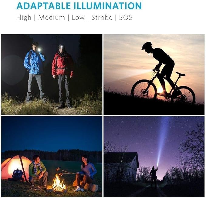 Pocketman LED Tactical Flashlight Super Bright LED Flashlights Portable Outdoor - Image 7