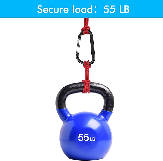 Carabiner Caribeaner Clip, Extra Large 4" Aluminum Carabeaner Keychain Hook - Image 5