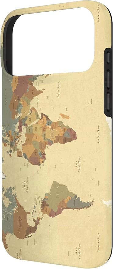 Globe Map Smartphone Cell Cover Gift World Map Pattern Phone Case - Image 2