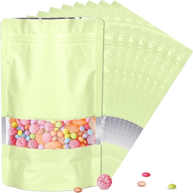 5.9"x8.6" 120pcs Mylar Bags for Food Storage, Smell Proof Bag by ODDIER