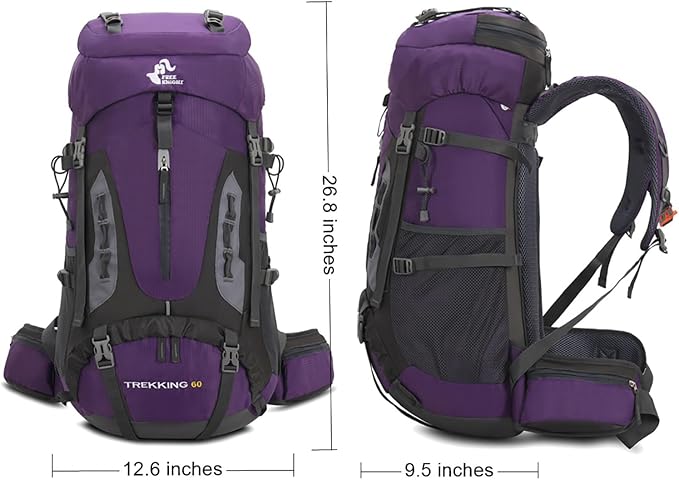 Bseash 60L Hiking Camping Backpack - Image 2
