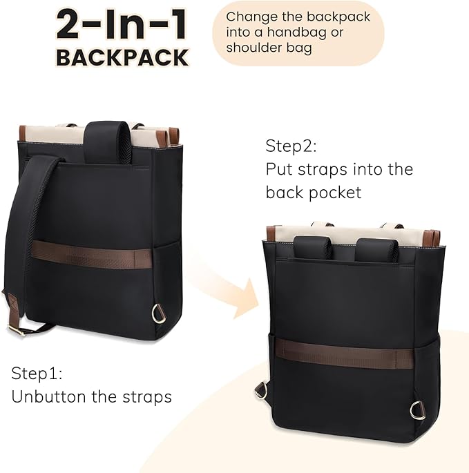 Convertible Daypack Laptop Backpack - Image 4