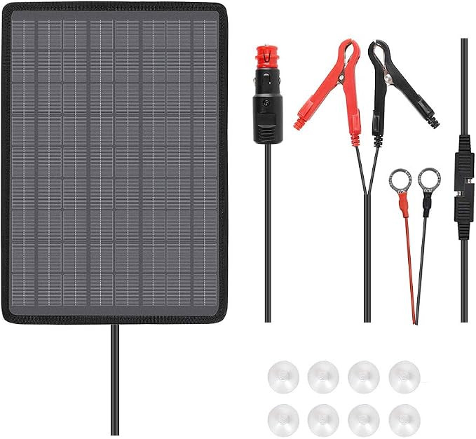 Renogy 10W Solar Trickle Charger Portable Battery Maintainer by RenogySolar