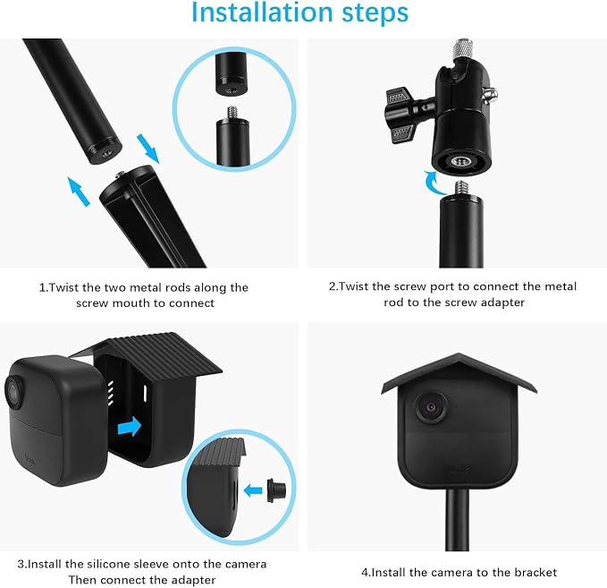 Camera Ground Stake Mount for Blink Outdoor 4, Metal Ground Spike - Image 7