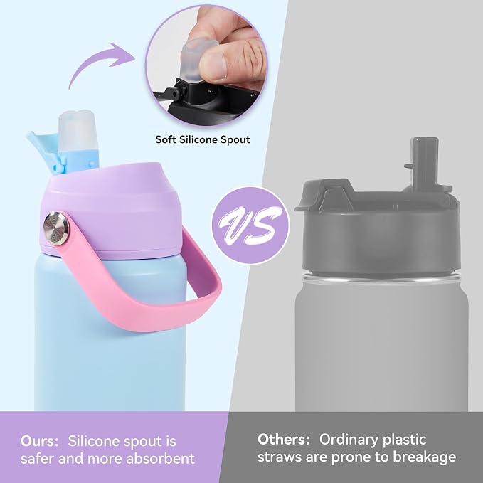 Fijinhom 18oz Insulated Stainless Steel Water Bottle, Wide Mouth Double Wall - Image 4