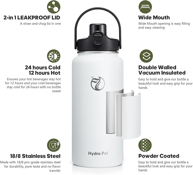 64oz Half Gallon Insulated Water Bottle - Image 3