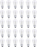 30 Pack S14 Outdoor String Light Bulbs Set orange, 120V 11W Clear Outdoor Patio by SkullisGemsandCrystals