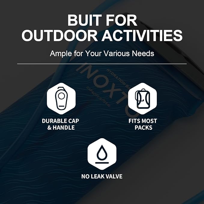 1.5L/2L/3L Hydration Bladder, INOXTO Water Bladder - Image 3