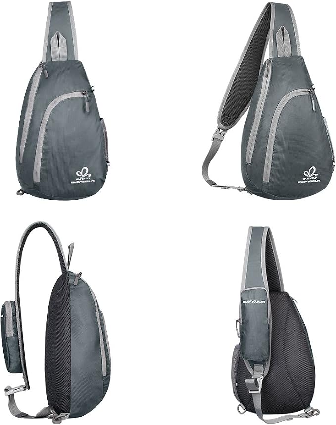 WATERFLY Crossbody Sling Bag Small Water Resistant Backpack Lightweight - Image 5