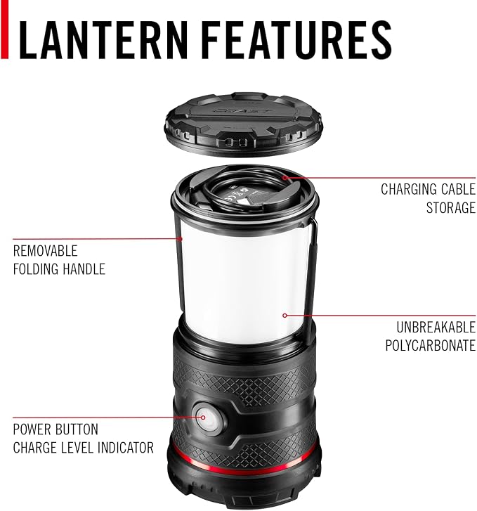 COAST EAL30R 1000 Lumen Rechargeable Emergency Camping Lantern - Image 6