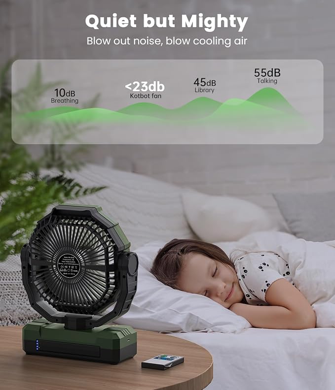 36000mAh Portable Camping Fan - Image 7