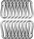 Heavy Duty Spring Snap Hook Carabiners Bulk, 500LB Capacity by GAGBC