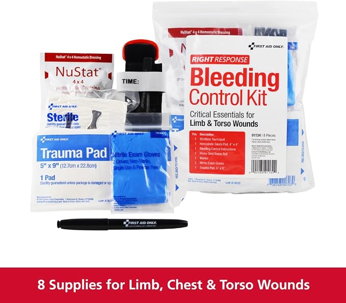 First Aid Only 91134 Critical Essentials Bleeding Control Kit - Image 2