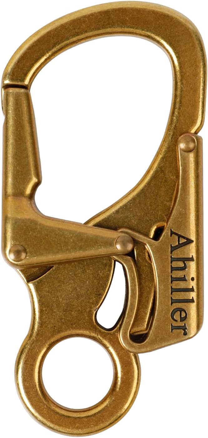 Ahiller Carabiner Clip, Double Anti-Misopening Locking Design, Key Ring Clip by Ahiller