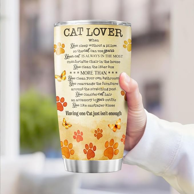 Cat Gifts, Tumblers Lovers For, Tumbler 20 Oz - Image 3