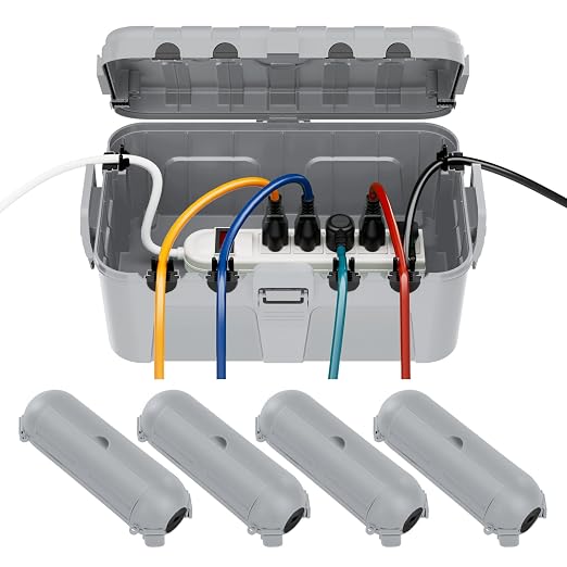 RESTMO 5-Piece Outdoor Waterproof Electrical Box Set – 12.5" x 8.5" x 5" Large by Restmo