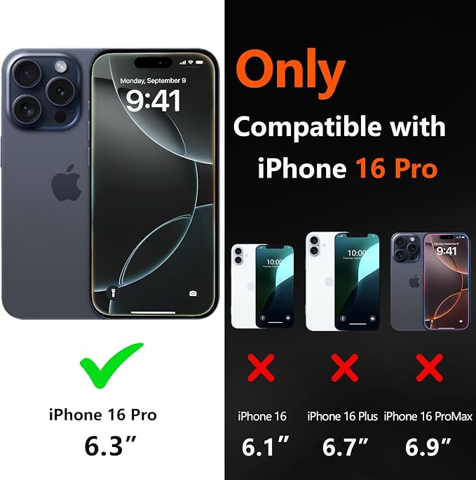 for iPhone 16 Pro Case Heavy Duty Protection Phone Case Cover - Image 2