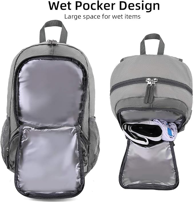 FENGDONG 35L Lightweight Foldable Waterproof Packable Travel Small Hiking - Image 6