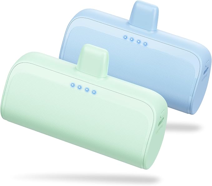 Mini Portable Charger for iPhone, 5200mAh Ultra-Compact Fast Charging Power by LanLuk