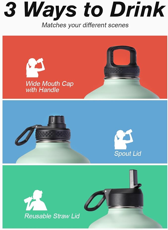 Coolflask 128 oz Gallon Water Bottle Insulated - Image 5
